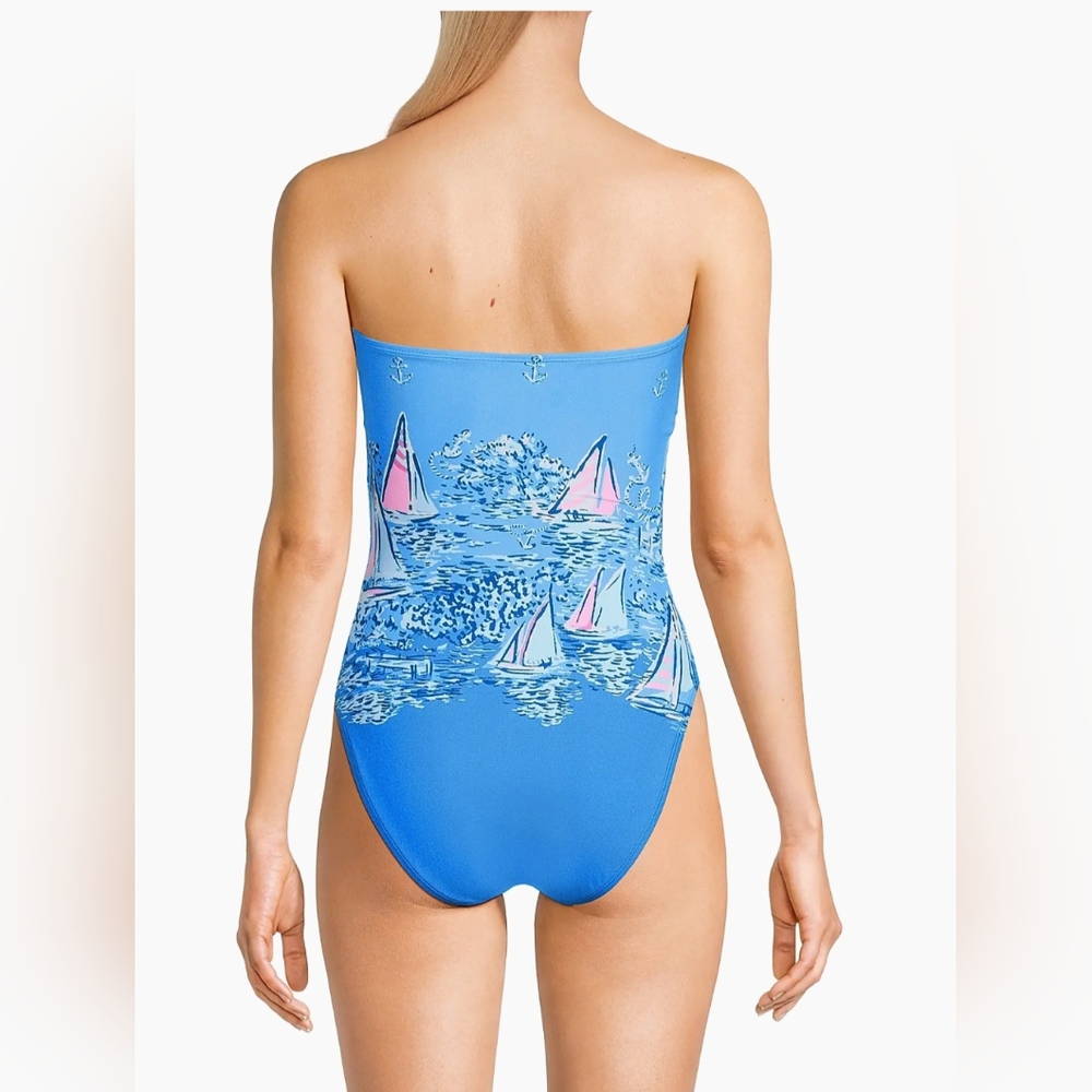 NWT Lilly Pulitzer Novi Sail Away One Piece Swimsuit - Picture 3 of 3